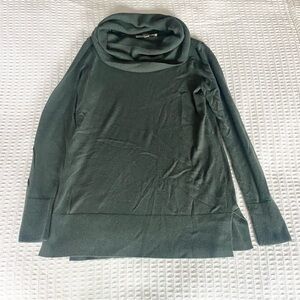 LOFT Deep Green Cowl Neck Sweater